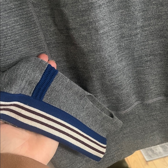 Athleta Gray Varsity Sweater XS - Picture 4 of 7